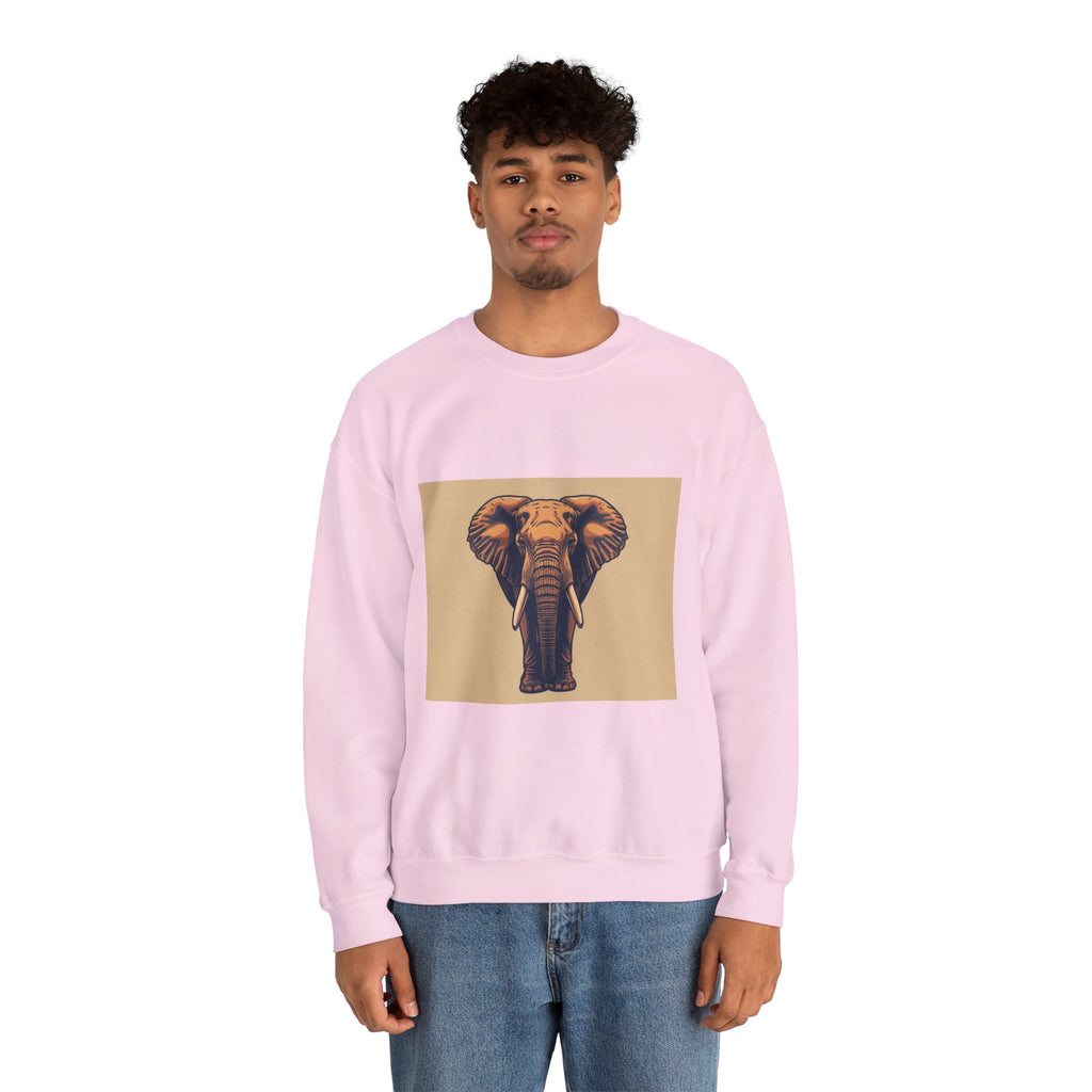 Elephant Head Crewneck Sweatshirt — Tembo Bora Graphic Sweatshirt. Made in memory of Craig