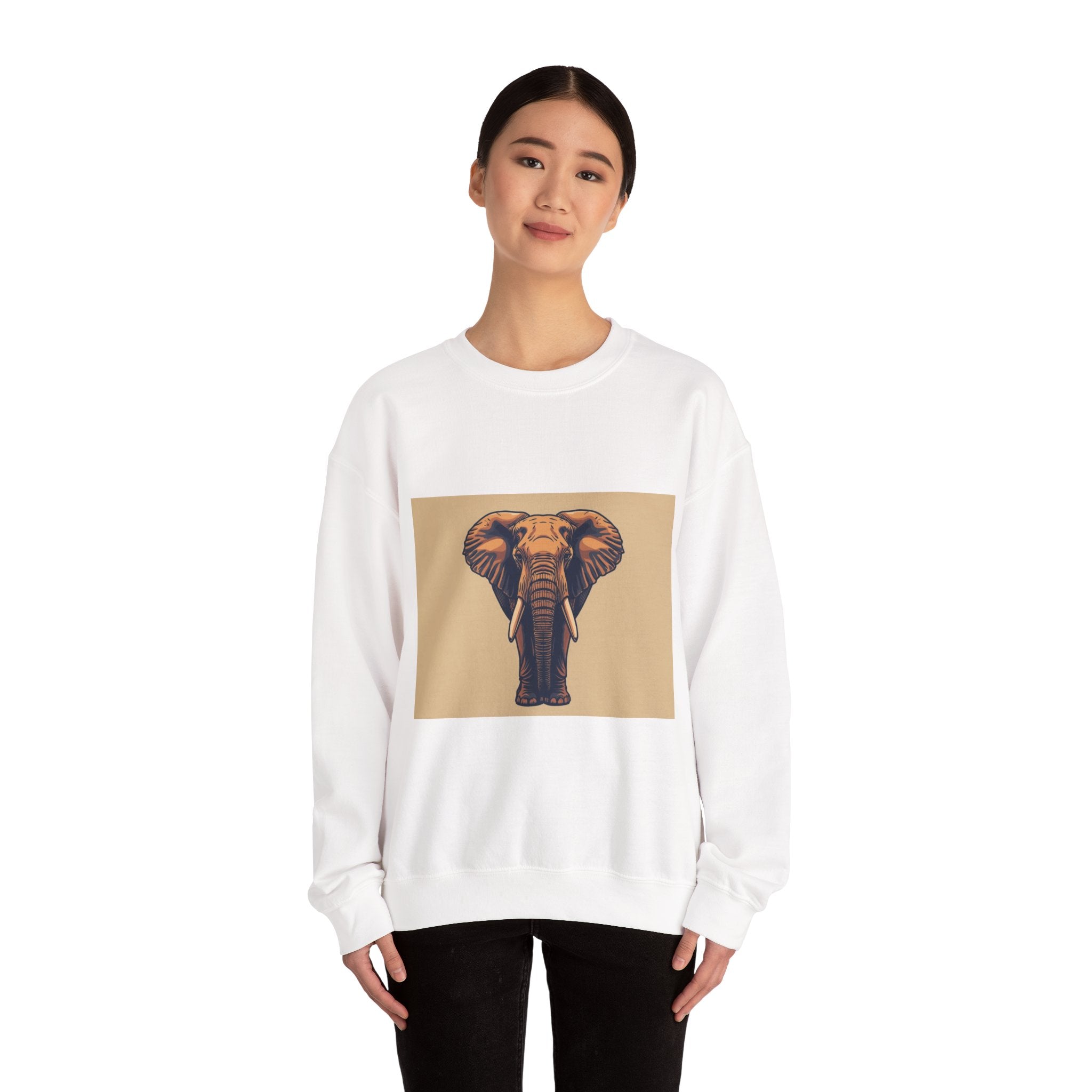 Elephant Head Crewneck Sweatshirt — Tembo Bora Graphic Sweatshirt. Made in memory of Craig