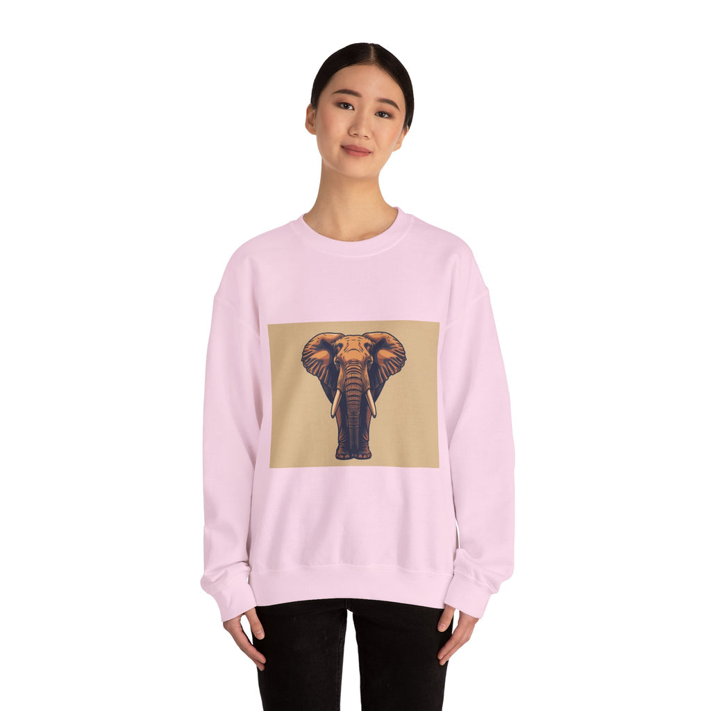 Elephant Head Crewneck Sweatshirt — Tembo Bora Graphic Sweatshirt. Made in memory of Craig