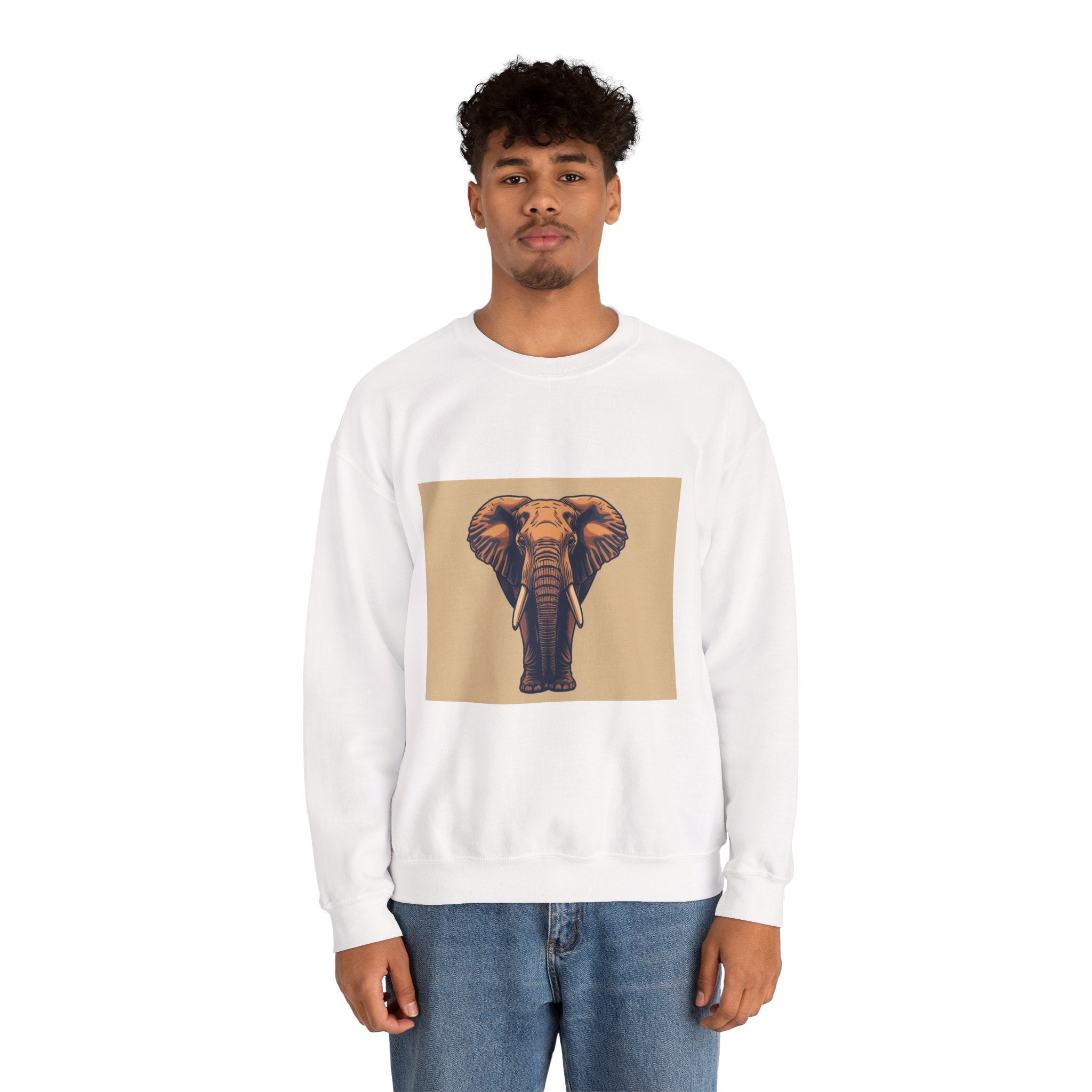Elephant Head Crewneck Sweatshirt — Tembo Bora Graphic Sweatshirt. Made in memory of Craig