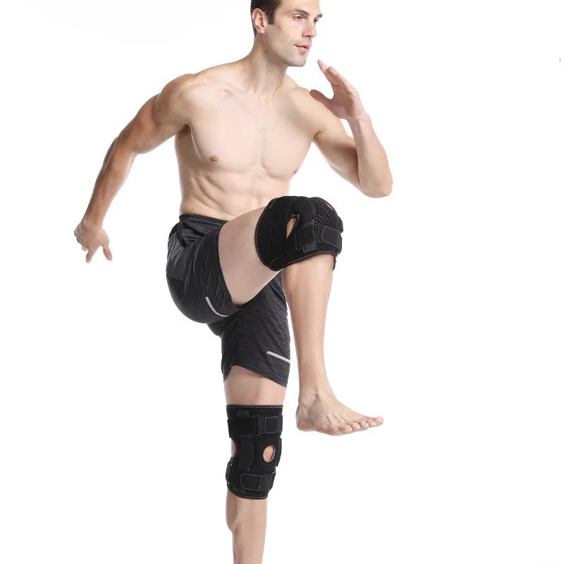 1PC Orthopedic Knee Pad Brace Support Compression Hinged Knee Protector Strap for Men Women Tendon Ligament Meniscus Pain Relief